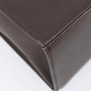SAINT LAURENT Handtas Suède Bruin Zilver Auth SW2155-16
