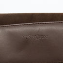 SAINT LAURENT Hand Bag Suede Brown Silver Auth SW2155-16