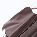SAINT LAURENT Handtas Suède Bruin Zilver Auth SW2155-19