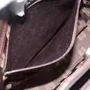 SAINT LAURENT Hand Bag Suede Brown Silver Auth SW2155-22