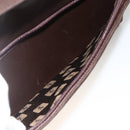 SAINT LAURENT Hand Bag Suede Brown Silver Auth SW2155-23