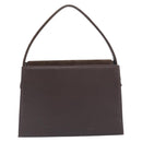 SAINT LAURENT Handtas Suède Bruin Zilver Auth SW2155-2