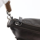 GUCCI Bamboo Hand Bag Leather Brown Silver Auth SW2156-14