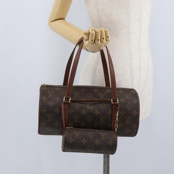 LOUIS VUITTON Monogram Papillon 30 Hand Bag M51385 LV Auth SW2158A