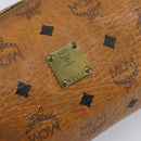 MCM Vicetos Logogram Shoulder Bag PVC Leather Brown Gold Auth SW2165-16