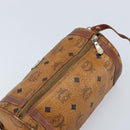MCM Vicetos Logogram Shoulder Bag PVC Leather Brown Gold Auth SW2165-6