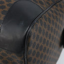 CELINE Macadam Canvas Hand Bag PVC Leather Black Gold Auth SW2168A-9