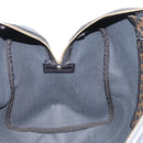 CELINE Macadam Canvas Hand Bag PVC Leather Black Gold Auth SW2168A-22