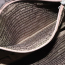 PRADA Tote Bag Nylon Brown Silver Auth SW2170-21