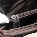 PRADA Tote Bag Nylon Brown Silver Auth SW2170-22