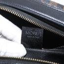 CELINE Macadam Canvas Hand Bag PVC Leather Black Gold Auth SW2171A-12