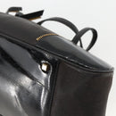 Christian Dior Trotter Canvas Hand Bag Black Gold Auth SW2172A-10