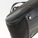 Christian Dior Trotter Canvas Hand Bag Black Gold Auth SW2172A-13