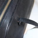 Christian Dior Trotter Canvas Hand Bag Black Gold Auth SW2172A-14