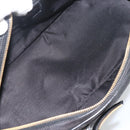 Christian Dior Trotter Canvas Hand Bag Black Gold Auth SW2172A-18