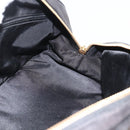 Christian Dior Trotter Canvas Hand Bag Black Gold Auth SW2172A-19