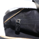 Christian Dior Trotter Canvas Hand Bag Black Gold Auth SW2172A-21