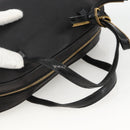Christian Dior Trotter Canvas Hand Bag Black Gold Auth SW2172A-7