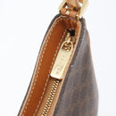 CELINE Macadam Canvas Hand Bag PVC Leather Brown Gold Auth SW2174A-10