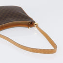 CELINE Macadam Canvas Hand Bag PVC Leather Brown Gold Auth SW2174A-7