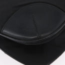 PRADA Shoulder Bag Nylon Leather Silver Black Auth SW2177A-11
