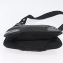 PRADA Shoulder Bag Nylon Leather Silver Black Auth SW2177A-8
