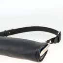 LOEWE Shoulder Bag Leather Silver Black Auth SW2182V-8