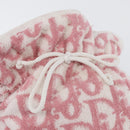 Christian Dior Trotter Canvas Purse Hand Bag pile Pink Auth SW2186A-8
