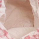 Christian Dior Trotter Canvas Purse Hand Bag pile Pink Auth SW2186A-10