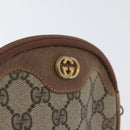 GUCCI GG Supreme Shoulder Bag PVC Beige Gold Auth SW2190-17
