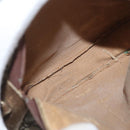 GUCCI GG Supreme Shoulder Bag PVC Beige Gold Auth SW2190-12
