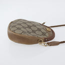 GUCCI GG Supreme Shoulder Bag PVC Beige Gold Auth SW2190-3