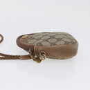 GUCCI GG Supreme Shoulder Bag PVC Beige Gold Auth SW2190-4