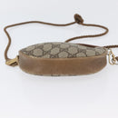 GUCCI GG Supreme Shoulder Bag PVC Beige Gold Auth SW2190-5