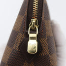 LOUIS VUITTON Damier Ebene Pochette Cosmetic PM Pouch N47516 LV Auth SW2192-8