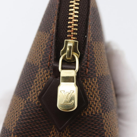 LOUIS VUITTON Damier Ebene Pochette Cosmetic PM Pouch N47516 LV Auth SW2192