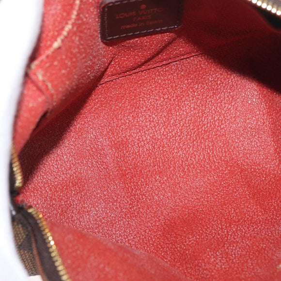 LOUIS VUITTON Damier Ebene Pochette Cosmetic PM Pouch N47516 LV Auth SW2192