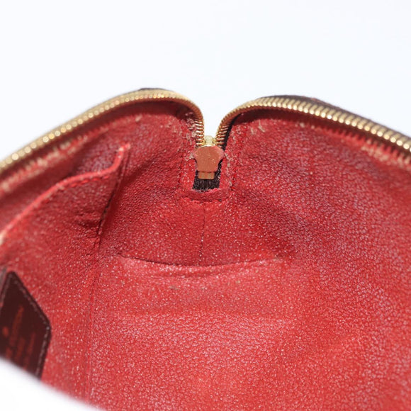 LOUIS VUITTON Damier Ebene Pochette Cosmetic PM Pouch N47516 LV Auth SW2192