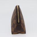 LOUIS VUITTON Damier Ebene Pochette Cosmetic PM Pouch N47516 LV Auth SW2192-3