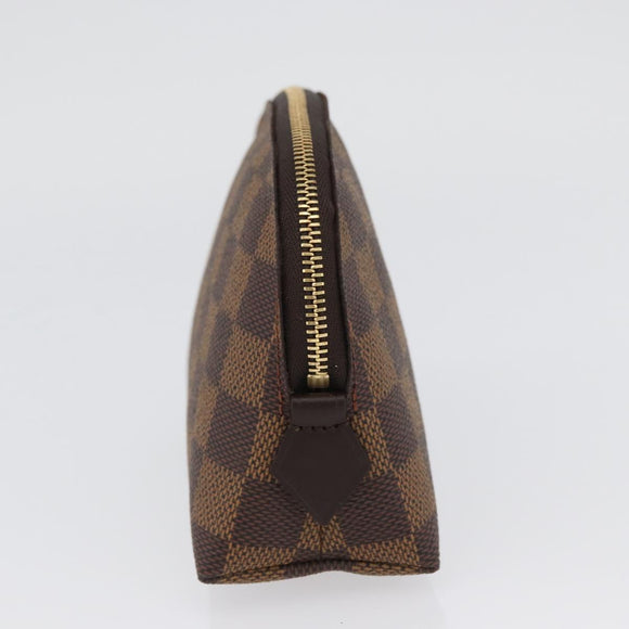 LOUIS VUITTON Damier Ebene Pochette Cosmetic PM Pouch N47516 LV Auth SW2192