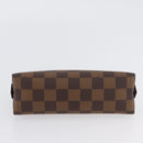 LOUIS VUITTON Damier Ebene Pochette Cosmetic PM Pouch N47516 LV Auth SW2192-6
