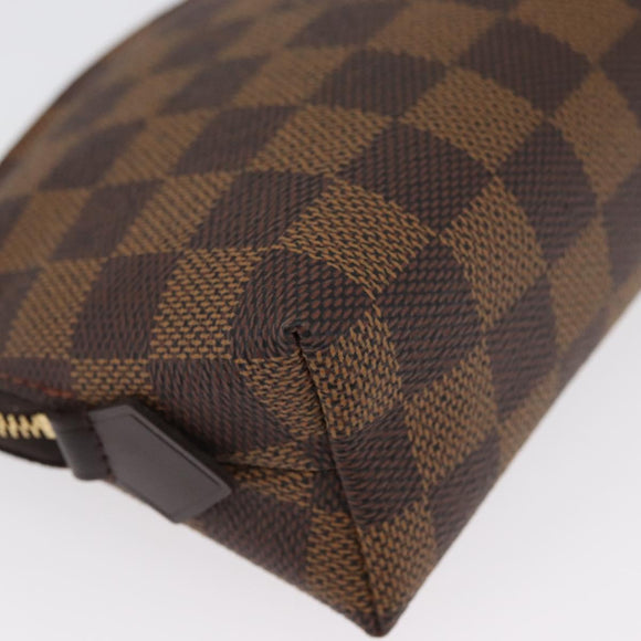 LOUIS VUITTON Damier Ebene Pochette Cosmetic PM Pouch N47516 LV Auth SW2192