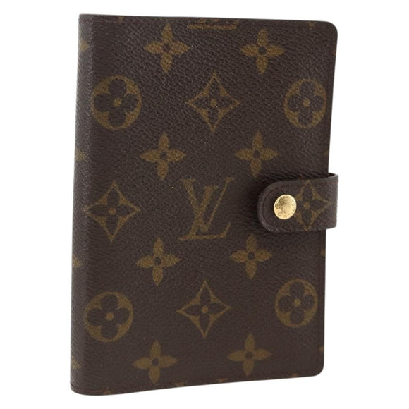 LOUIS VUITTON Monogram Agenda PM Day Planner Cover R20005 LV Auth SW2193