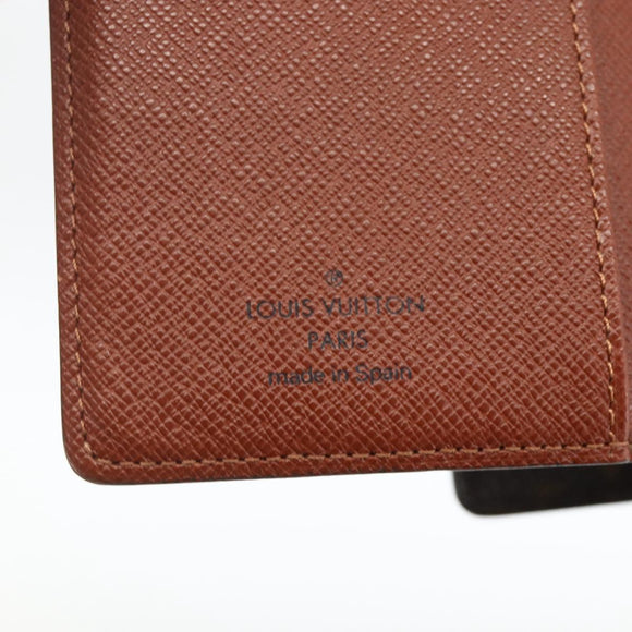 LOUIS VUITTON Monogram Agenda PM Day Planner Cover R20005 LV Auth SW2193