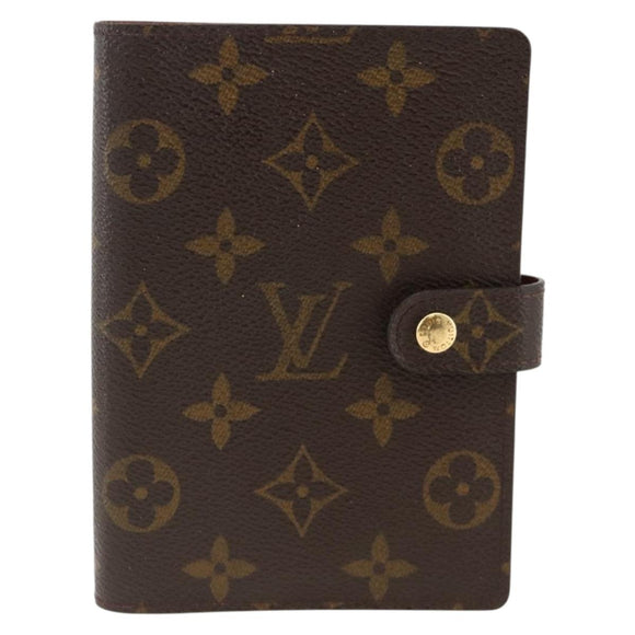 LOUIS VUITTON Monogram Agenda PM Day Planner Cover R20005 LV Auth SW2193