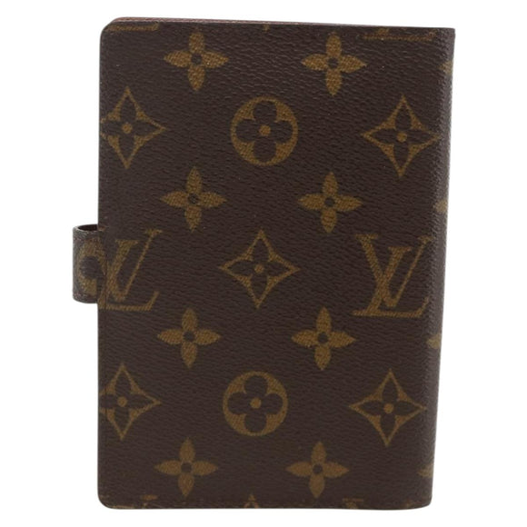 LOUIS VUITTON Monogram Agenda PM Day Planner Cover R20005 LV Auth SW2193