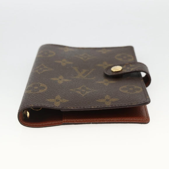 LOUIS VUITTON Monogram Agenda PM Day Planner Cover R20005 LV Auth SW2193