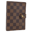 LOUIS VUITTON Damier Ebene Agenda PM Day Planner Cover R20700 LV Auth SW2194-1