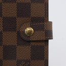 LOUIS VUITTON Damier Ebene Agenda PM Day Planner Cover R20700 LV Auth SW2194-17