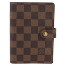 LOUIS VUITTON Damier Ebene Agenda PM Day Planner Cover R20700 LV Auth SW2194-13